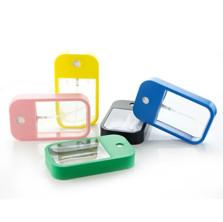 Manufacturers 38ml/45ml PET/PP New Design Phone Type Travel Pocket Credit Card Plastic Perfume Spray Bottle