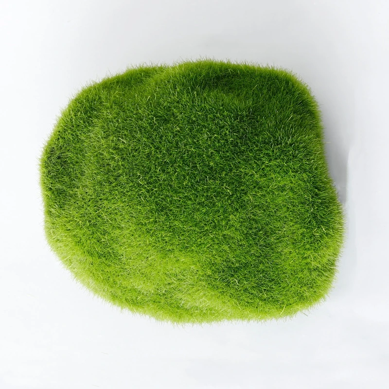 Yopin-2118 Foam Moss Grass Stone 9CM Decorative Artificial Moss Stones For Plant Wall