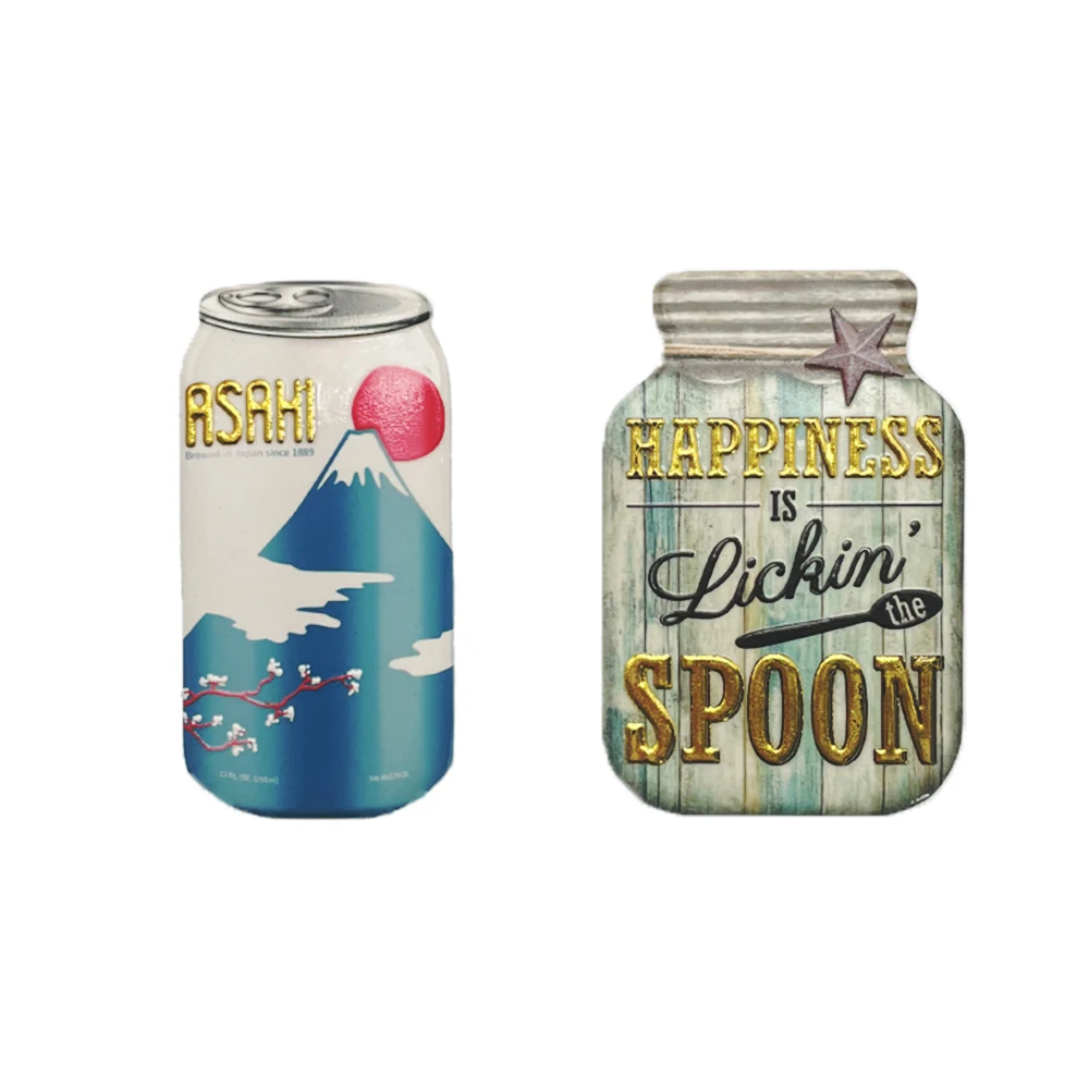 Custom design tile souvenir sublimation blank ceramic plate fridge magnet refrigerator blank  fridge magnets for fridge