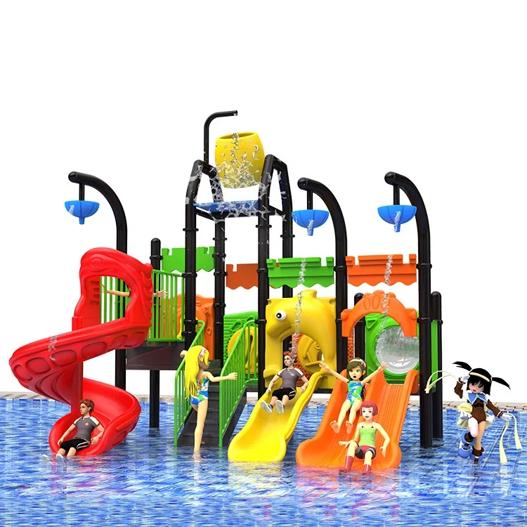Custom Amusement Park Water Plastic Slides Games Outdoor Playground Play Water Park Swimming Pool