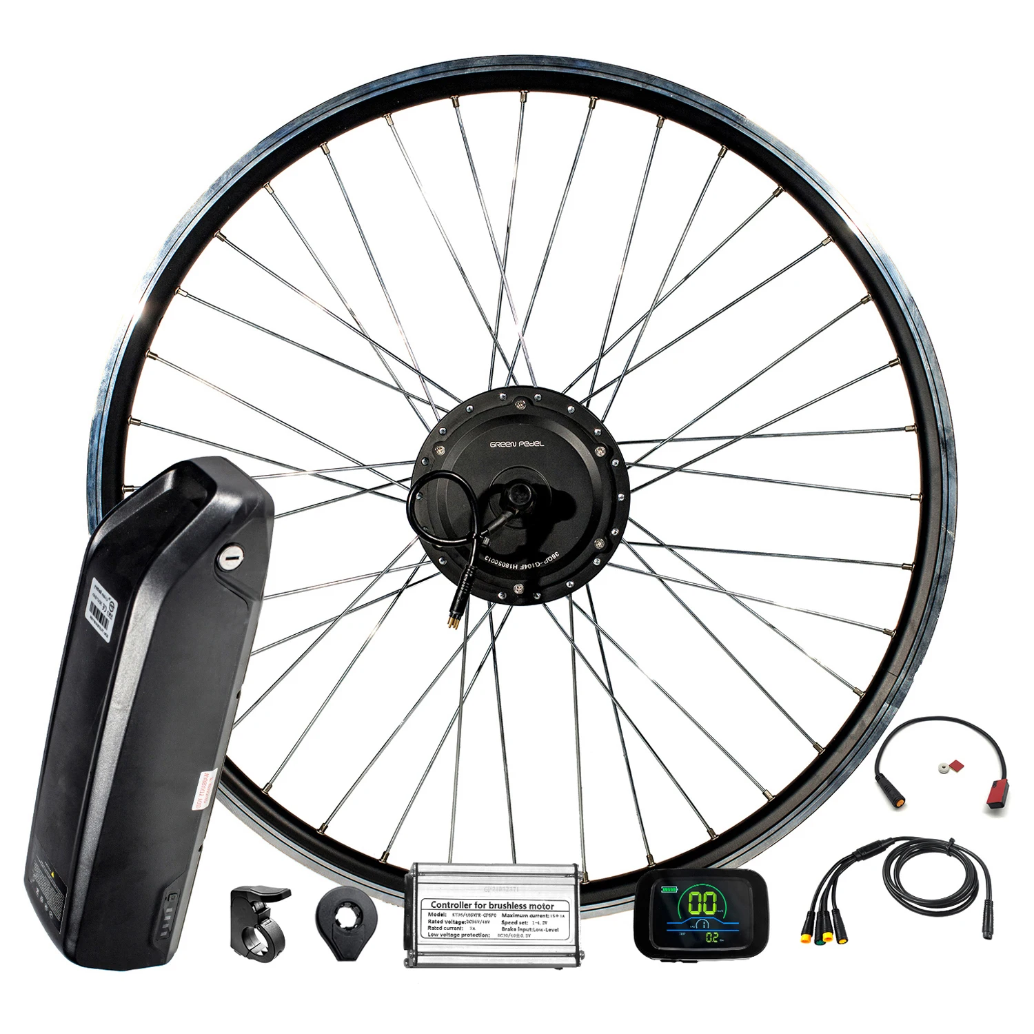 easy install 29 inch ebike conversion kit with battery 350w electric bike kit for MTB