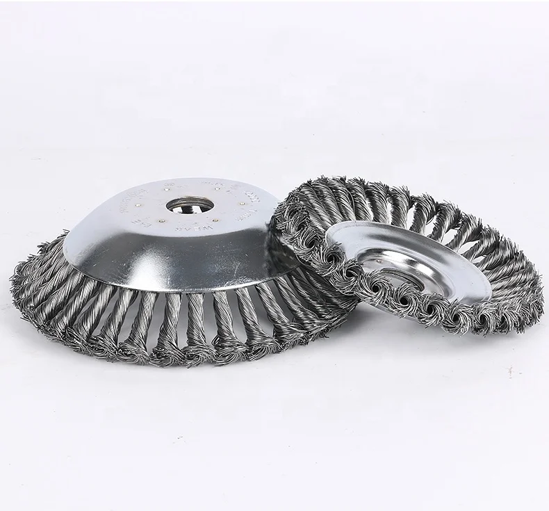 8 inch Steel Wire Wheel Lawn Mower Grass Trimmer Brush Cutter Weed Wheel Weeding Disc For Weeding Machine