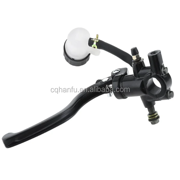 Motorcycle Upper Brake Clutch Master Left Cylinder CNC Reservoir Hydraulic Pump Lever Straight Push Pump