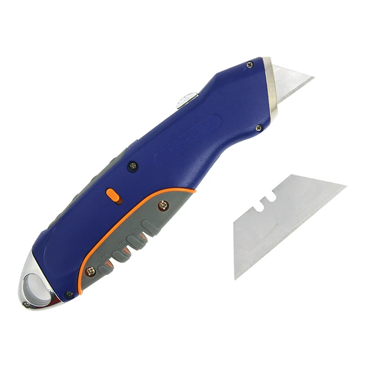 
Zinc alloy Heavy Duty Rubber Grip Multifunctional Utility Knife 