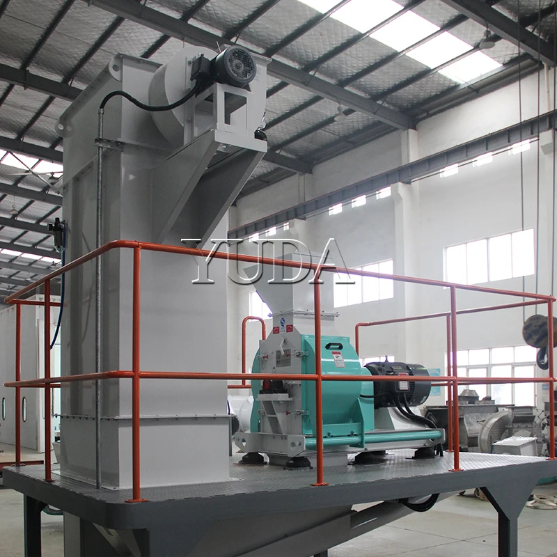 Rice Husk Powder Making Grinding Machine, Soybean Grain Hammer Mill System