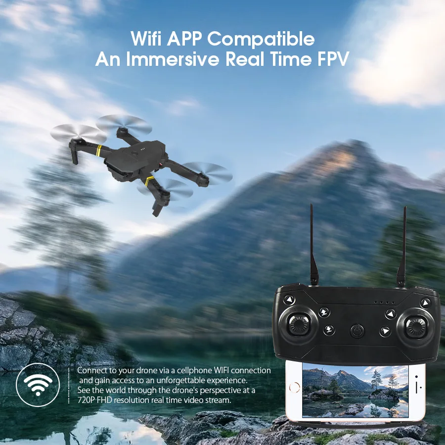 Оптовая продажа E58 Дрон дальнего действия Мини с 4K HD камерой Wi-Fi Квадрокоптер складной мини-игрушка