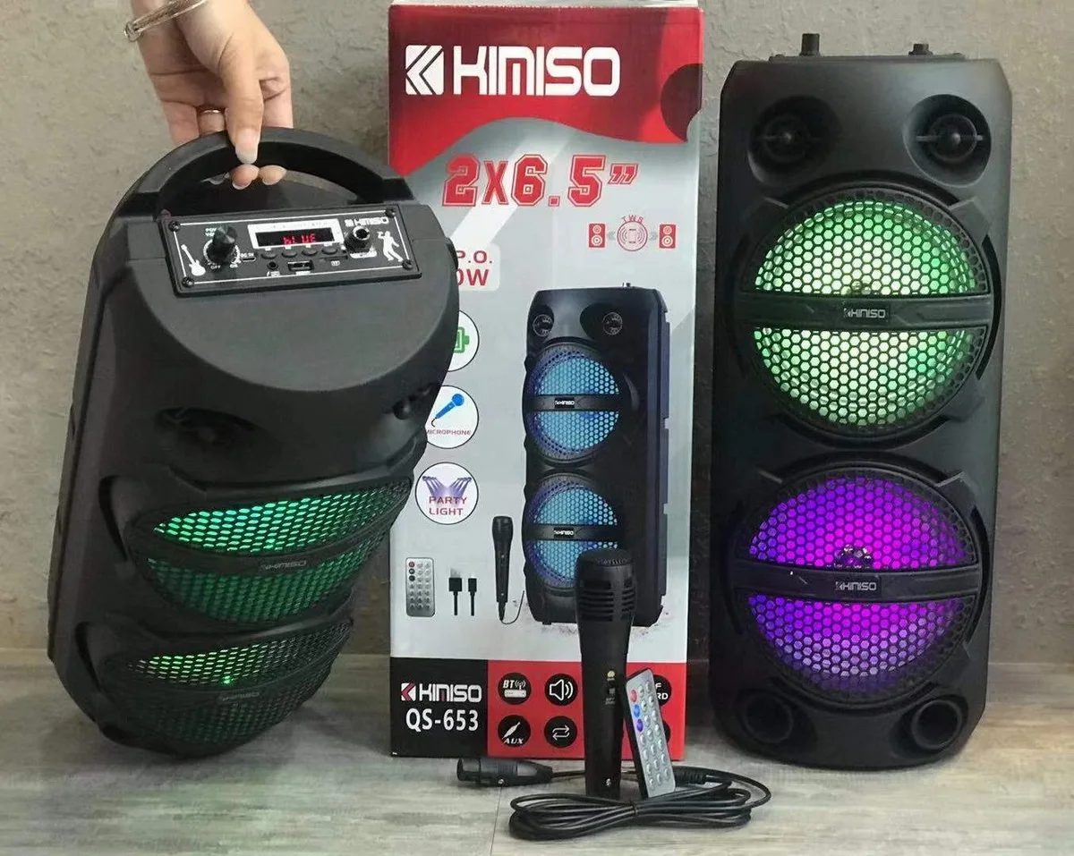 QS-653 Самая низкая цена колонка для вечеринки двойной динамик 6 5 дюйма с объемным звуком и Системой Караоке