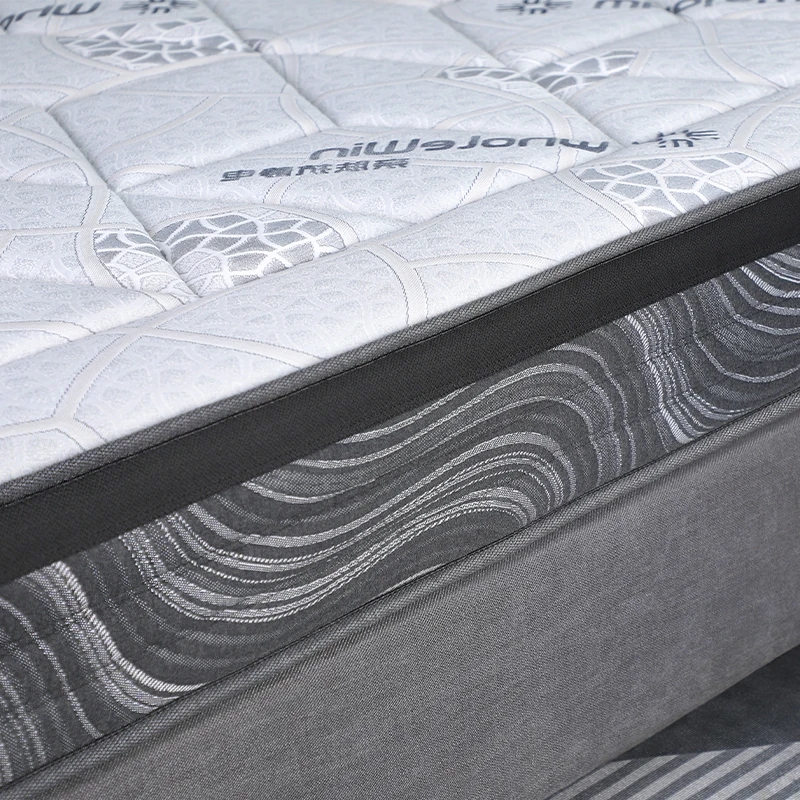 Environmentally Friendly Non-fluorescent Breathable 3D Fabric Queen King Double Size Mattress Pocket Spring Vacuum Compression