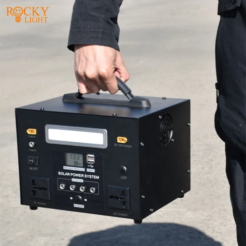 Solar photovoltaic outdoor power supply Mobile energy storage power 220V lithium iron phosphate battery multi-function high-powe