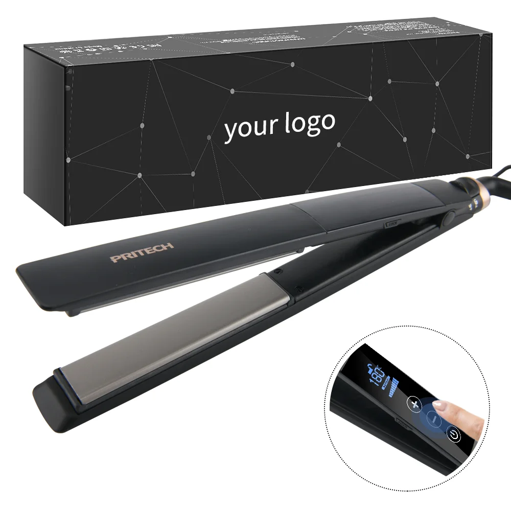 Customized LED Touch Screen Digital Display Electric Ceramic planchas de cabello Flat Iron Hair Straightener