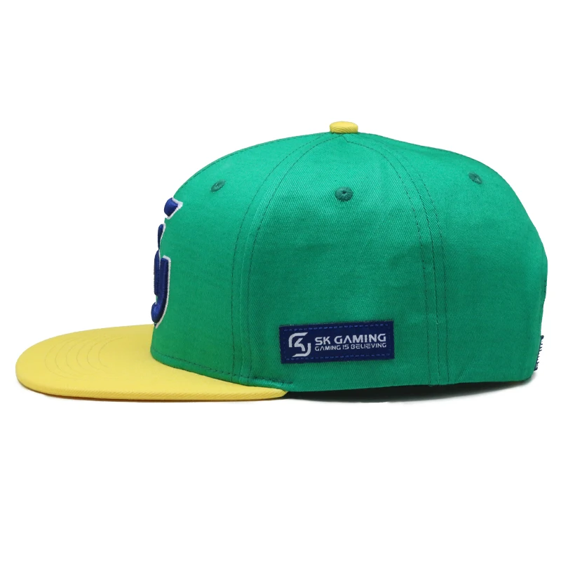 Персонализированная бейсболка с вышивкой логотипа на заказ 6 панелей плоская застежкой OEM бейсболки