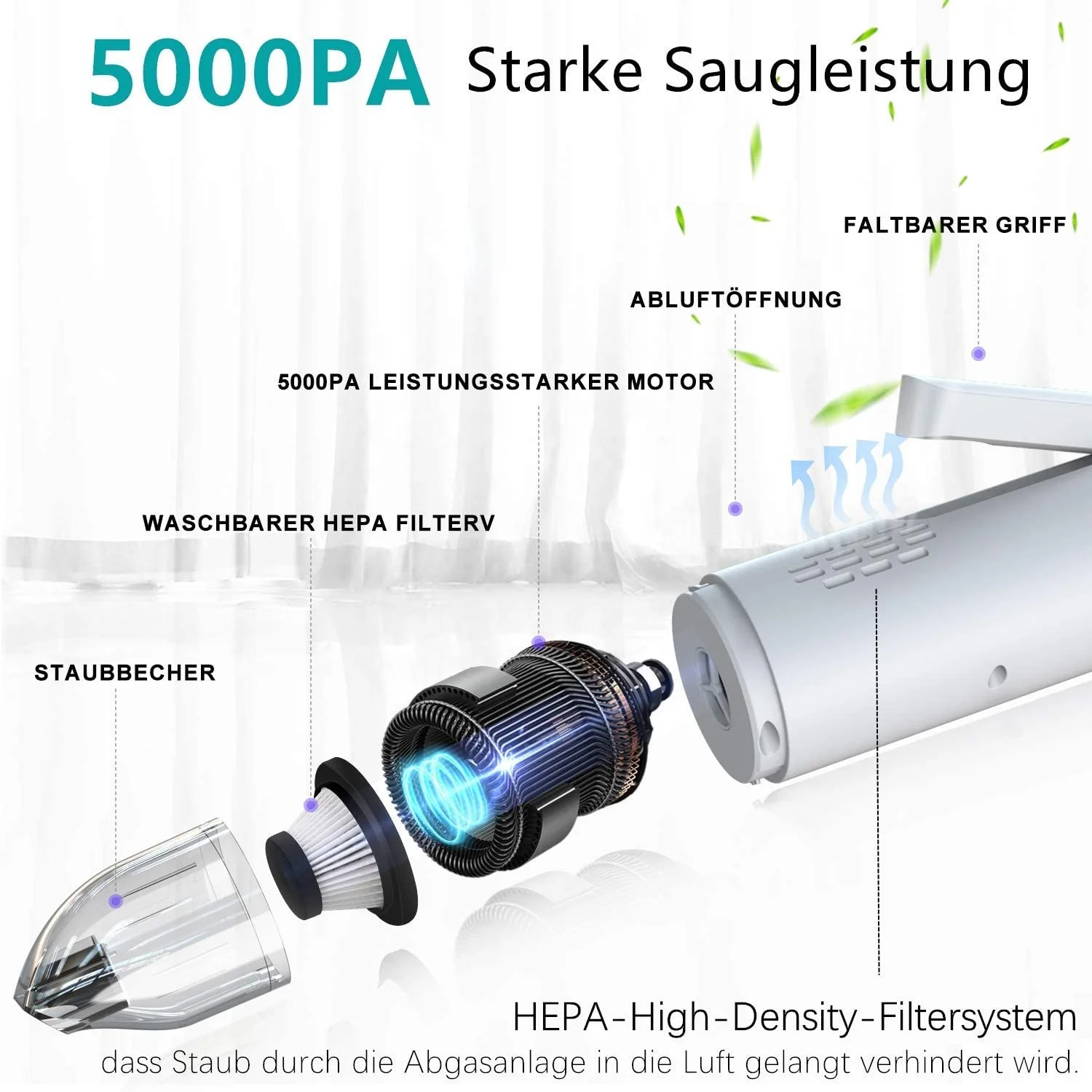 Mini Handheld 12V Car Vacuum Cleaner Wet And Dry Electric High Suction Power Car Interior Vacuum Cleaner