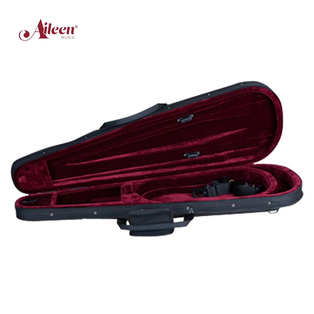 4/4 Dart-shaped Black Foamed Light Violin Case (CSV003)