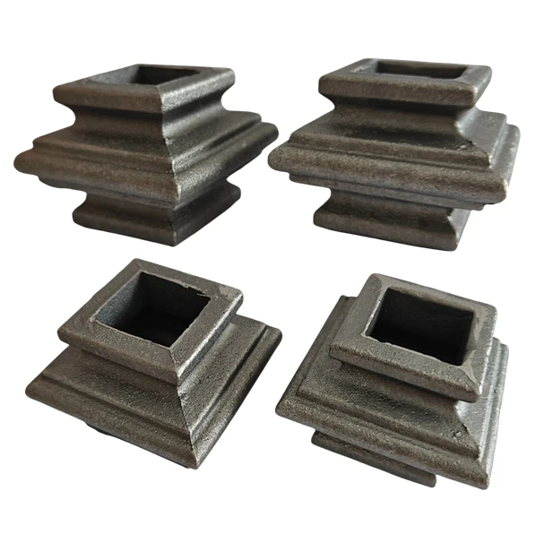 OUYA Ornamental Iron Cast Steel Fit 1 Inch Square Baluster Knuckle Sleeve