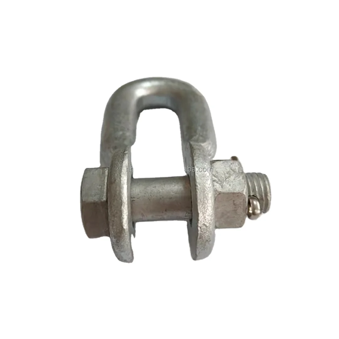 Hot Dip Galvanized Clevis for Power Line Fittings / Shackle / U Shackle With Clevis Pin