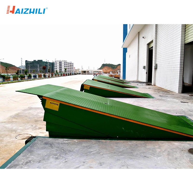 HaizhiLi Handling Equipment CE Certified truck use 10 ton mechanical movable car loading ramp