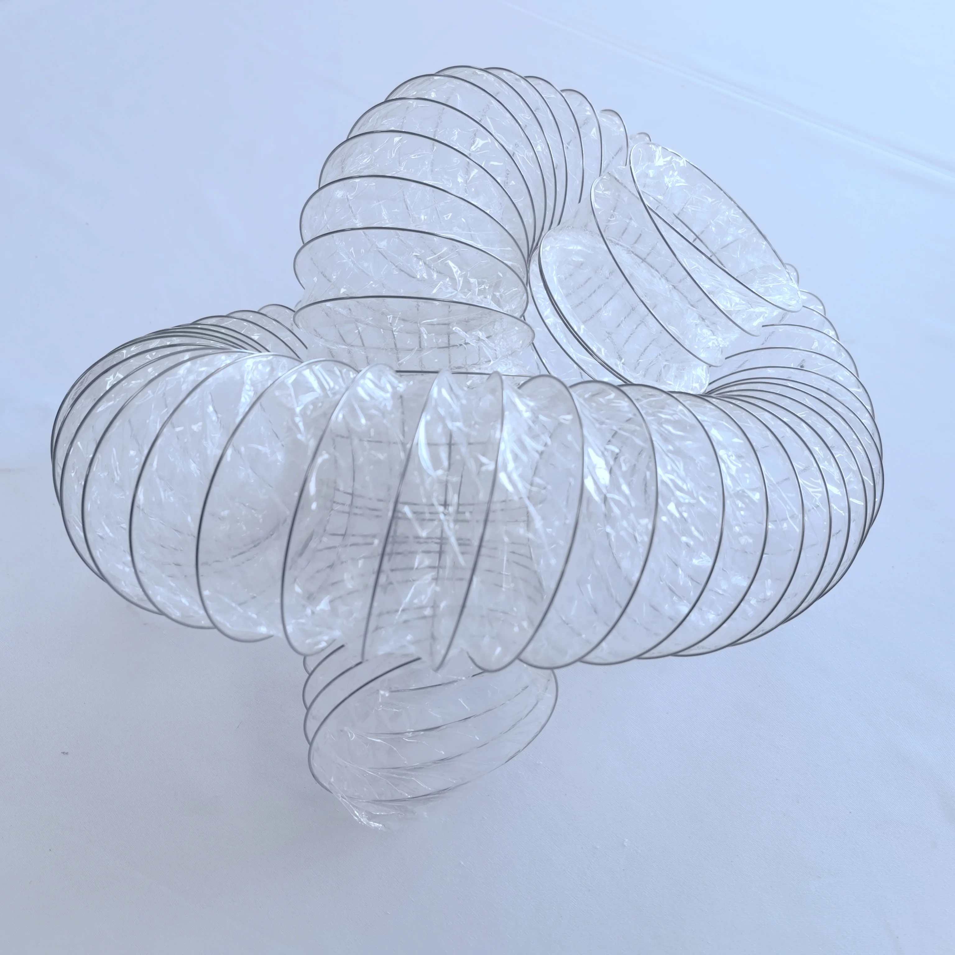 Flexible transparent plastic helix air ducting for Home Appliance Parts