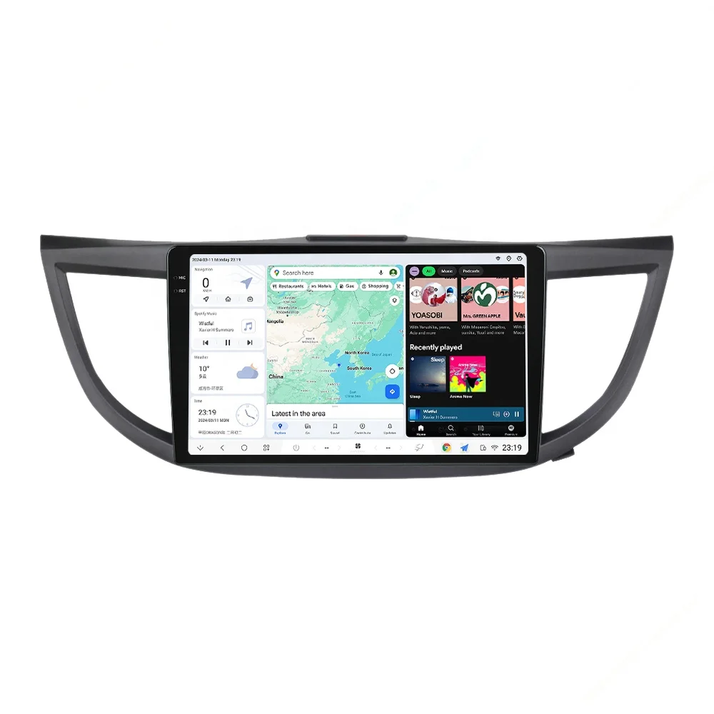 Mekede DUDU7 android автомобильный Радио dvd-плеер 2K мультимедийный Разделенный экран dvr карта gps 4g для Honda CRV 2012 2013 2014 2015 2016