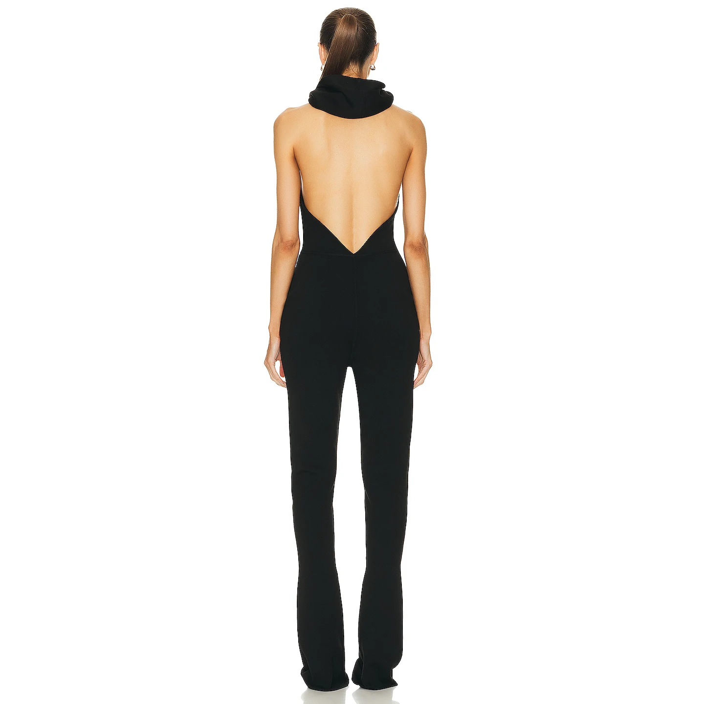 JB2242 Black Elegant Spandex Jumpsuit Women Clothing Sexy Club Sleeveless Fashion Backless Jumpsuit Party