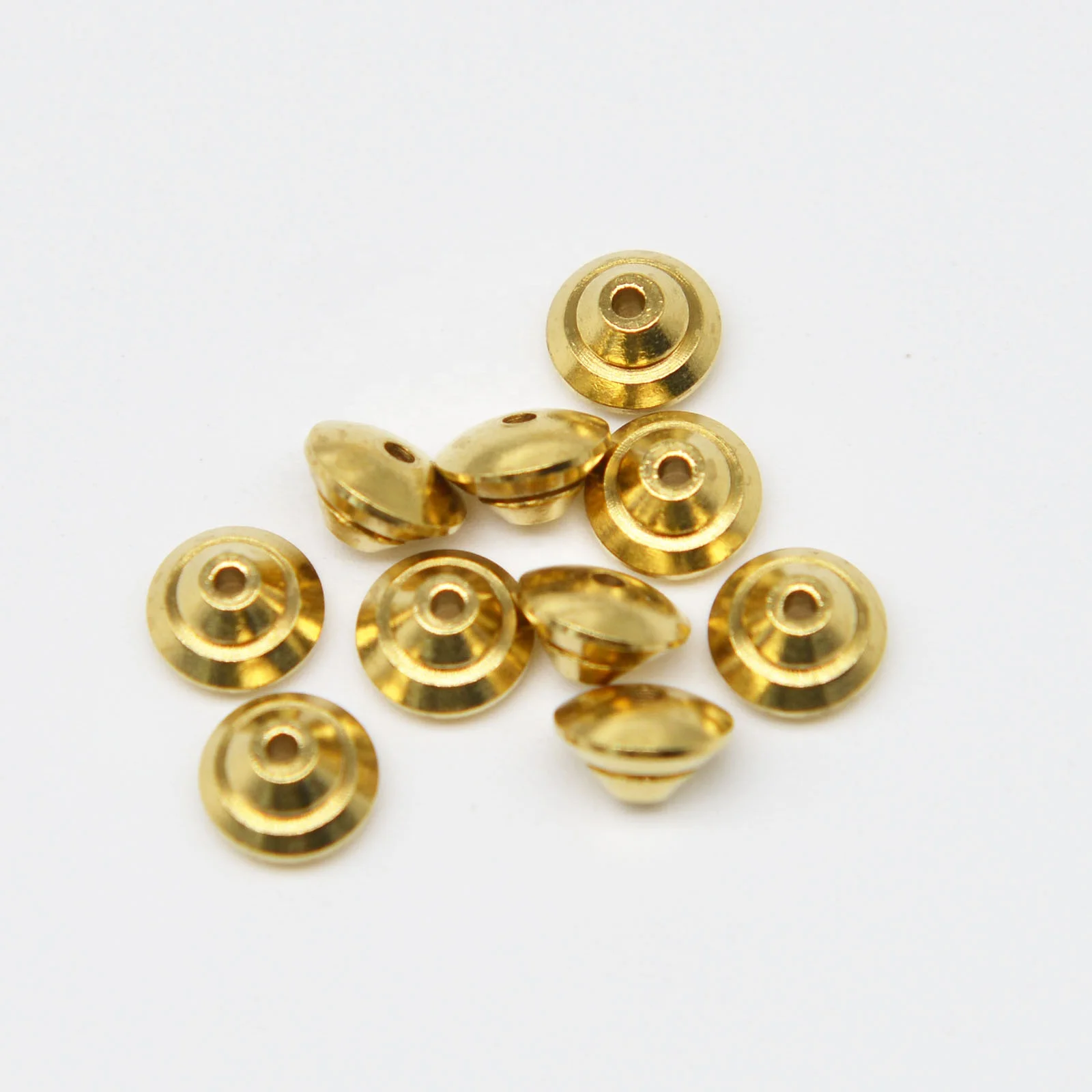 Латунные металлические бусины для рыбалки на заказ 5 мм/6 мм/7 мм латунные вязания мушек