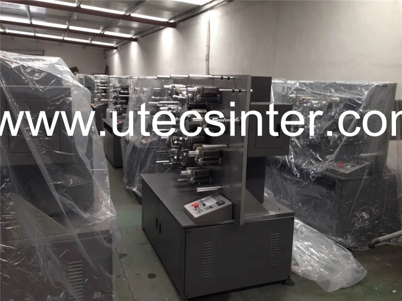 UGS1004 4 Color Automatic Rotary Fabric Trademark Ribbon Printing Machine, Textile cotton webbing Letter Press Offset Printer