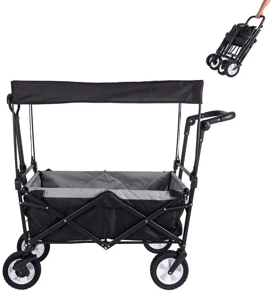 Zhejiang camping folding trolley  folding wagon collapsible wagon cart