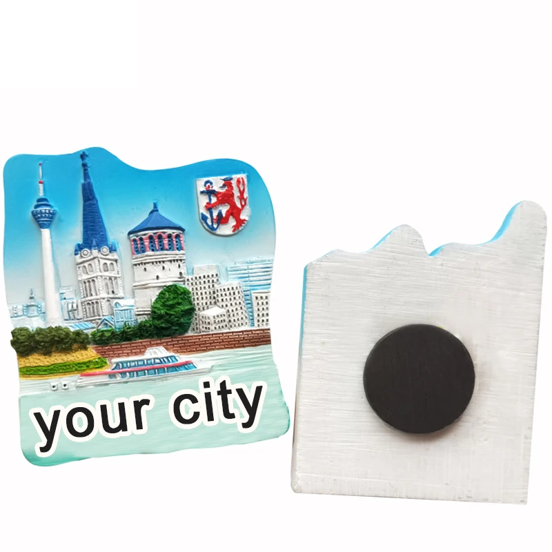 Custom Printed Resin Craft Poly Fridge Magnet Tourist Souvenirs Fish Maldives 3D Resin Craft Refrigerator Magnet