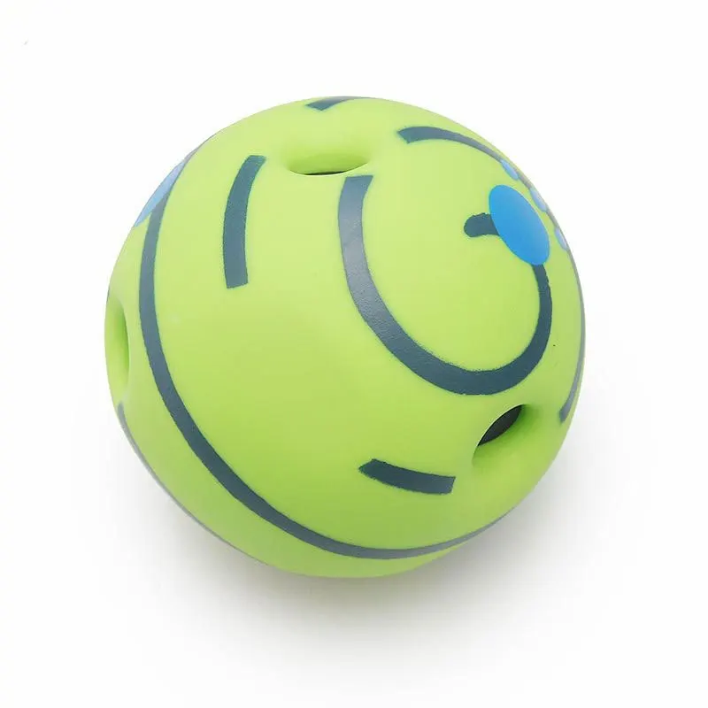 Interactive Gnaw Bite Dog Toy Jumping Funny Sounds Wobble Giggle Ball Training Dogs Sport Pet Dogs Toy