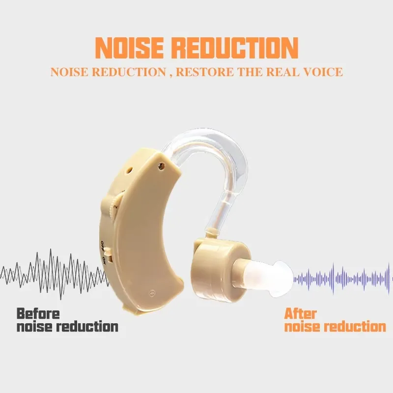 Update Behind The Ear Air Hearing Aids Rechargeable Hearing Aid  For Mild to Moderate Hearing Loss