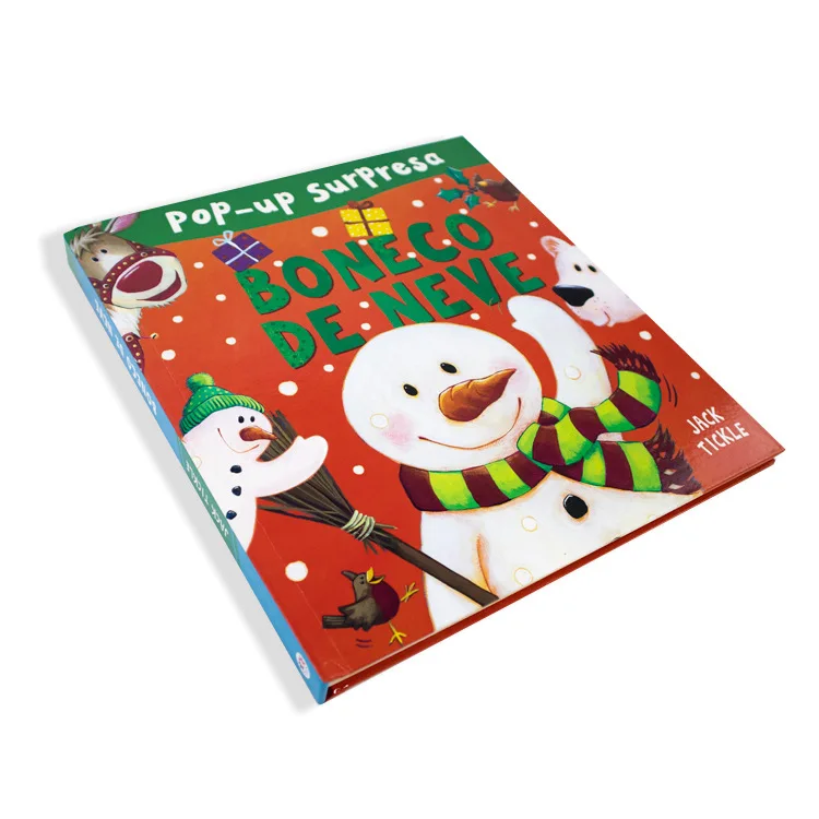 Customized Snowman Themed Three-Dimensional Luxury Puzzle Story Book for Children Hardcover Fancy Paper Manufactured China