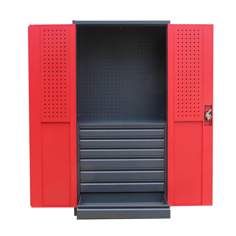 Steel Middle Chest Tool Cabinet with Partition Board and Storage Cabinets With Adjustable Shelves