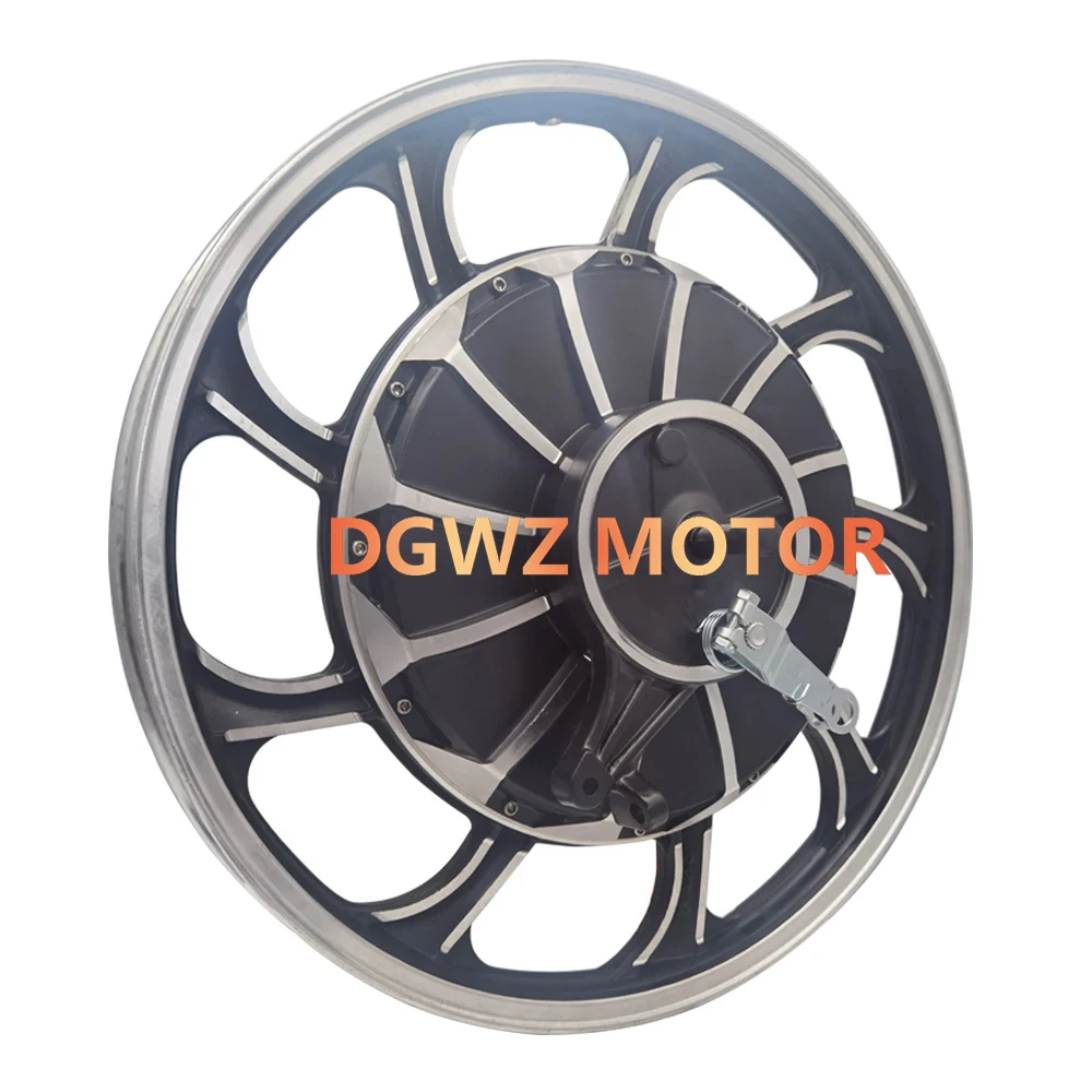 17 Inch 48V 60V 1000W 1500W Brushless Gearless Aluminum Alloy Electric Motorcycle Bicycle Hub Motor with Drum Brake and Sprocket