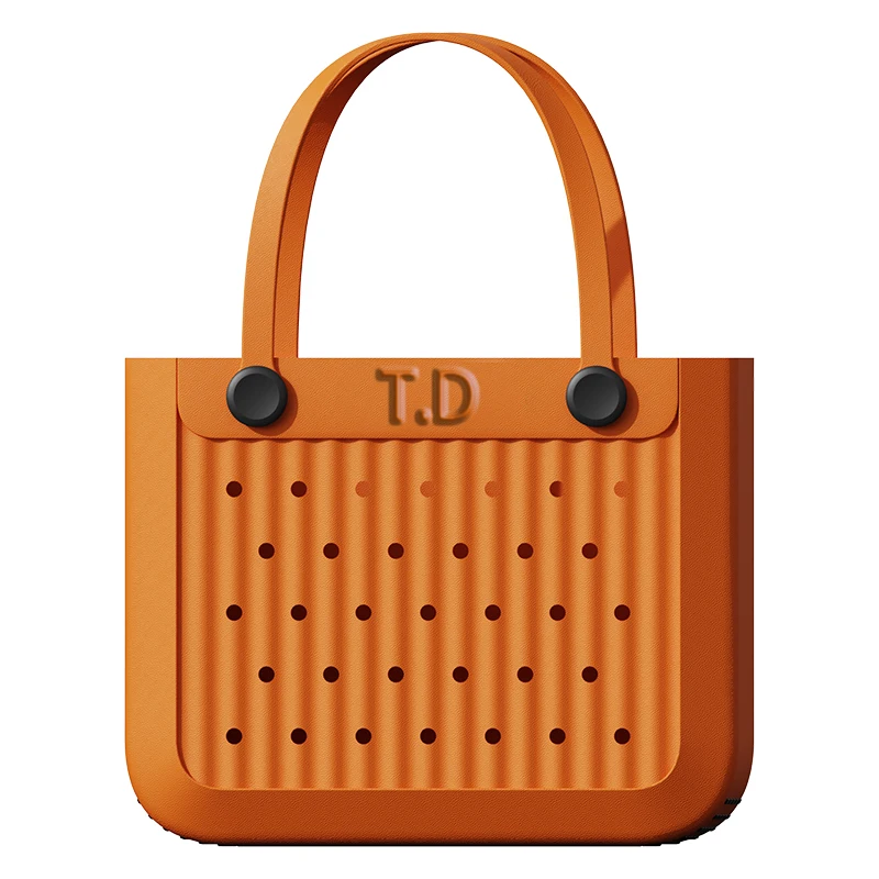 Stylish Custom EVA Tote Handbag Washable Travel and Picnic Bag with Durable Shoulder Strap Moulding Cutting Processing Service