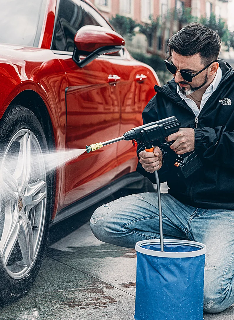 12v car washer pump clean wireless gun cordless high pressure car washer gun