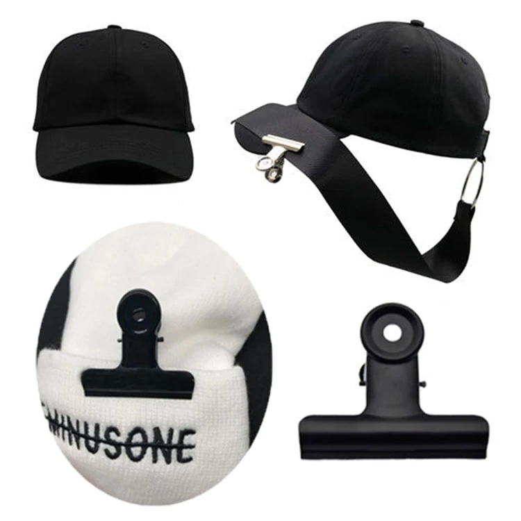 Factory Wholesale Black Durable Metal Binder Clips Paper Clamps Office Clip