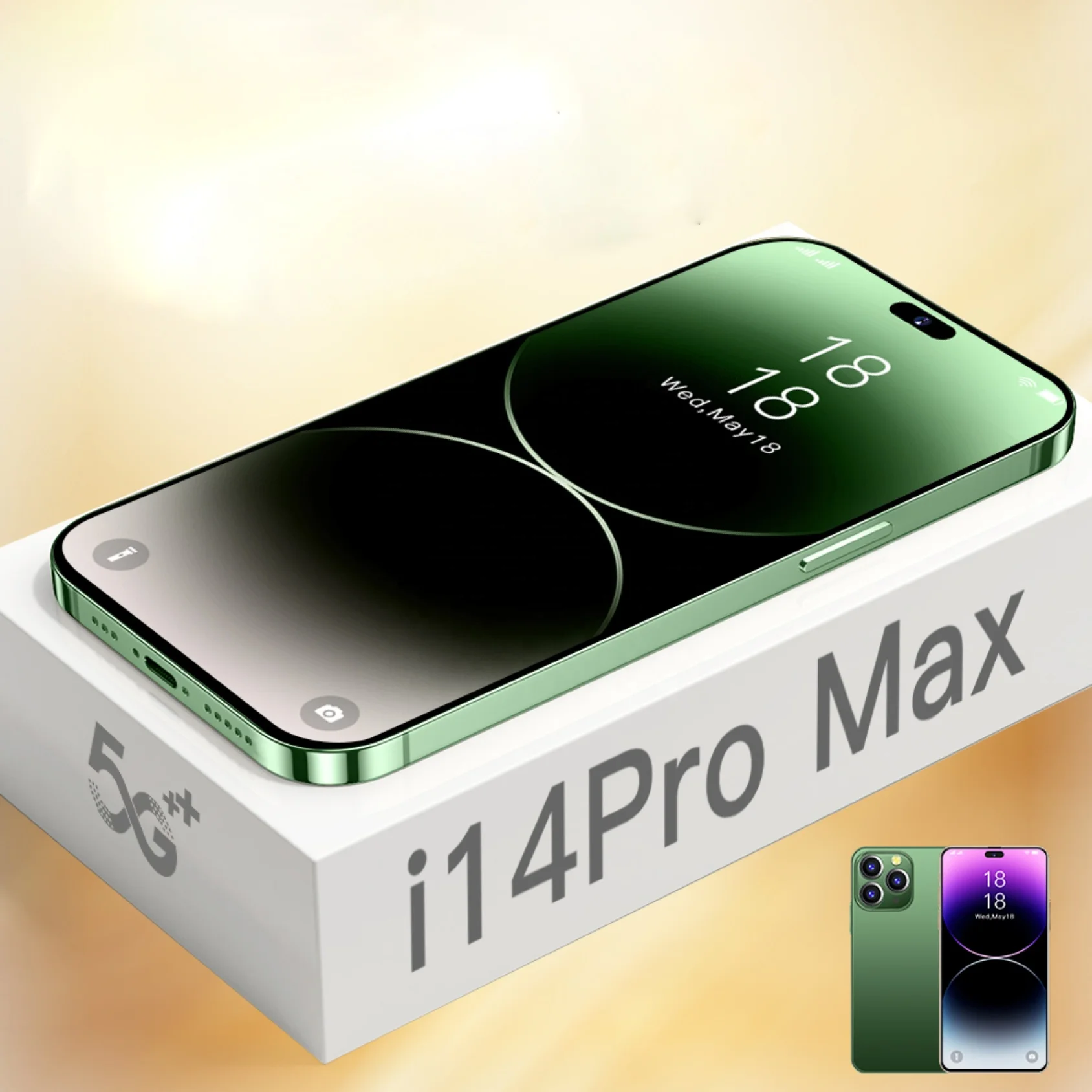 Global Delivery New i14 Pro Max Original Phone Global Unlocked Version 16GB+1TB 6.8 inch Large Screen OEM Smartphone