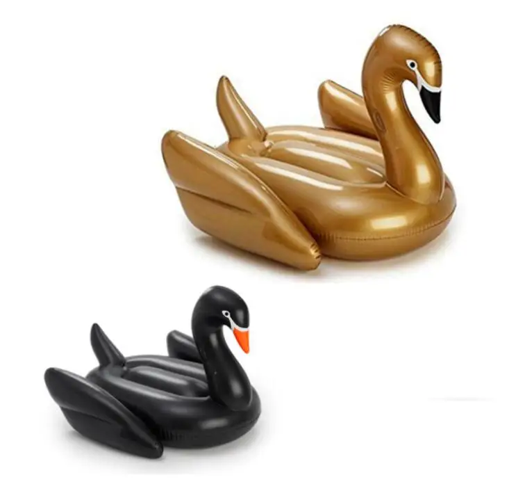 Large Inflatable Swan mattress PVC air Floating Row Swim Pool Water bed women kids swimming seat ring Tubes Water pool Lounge