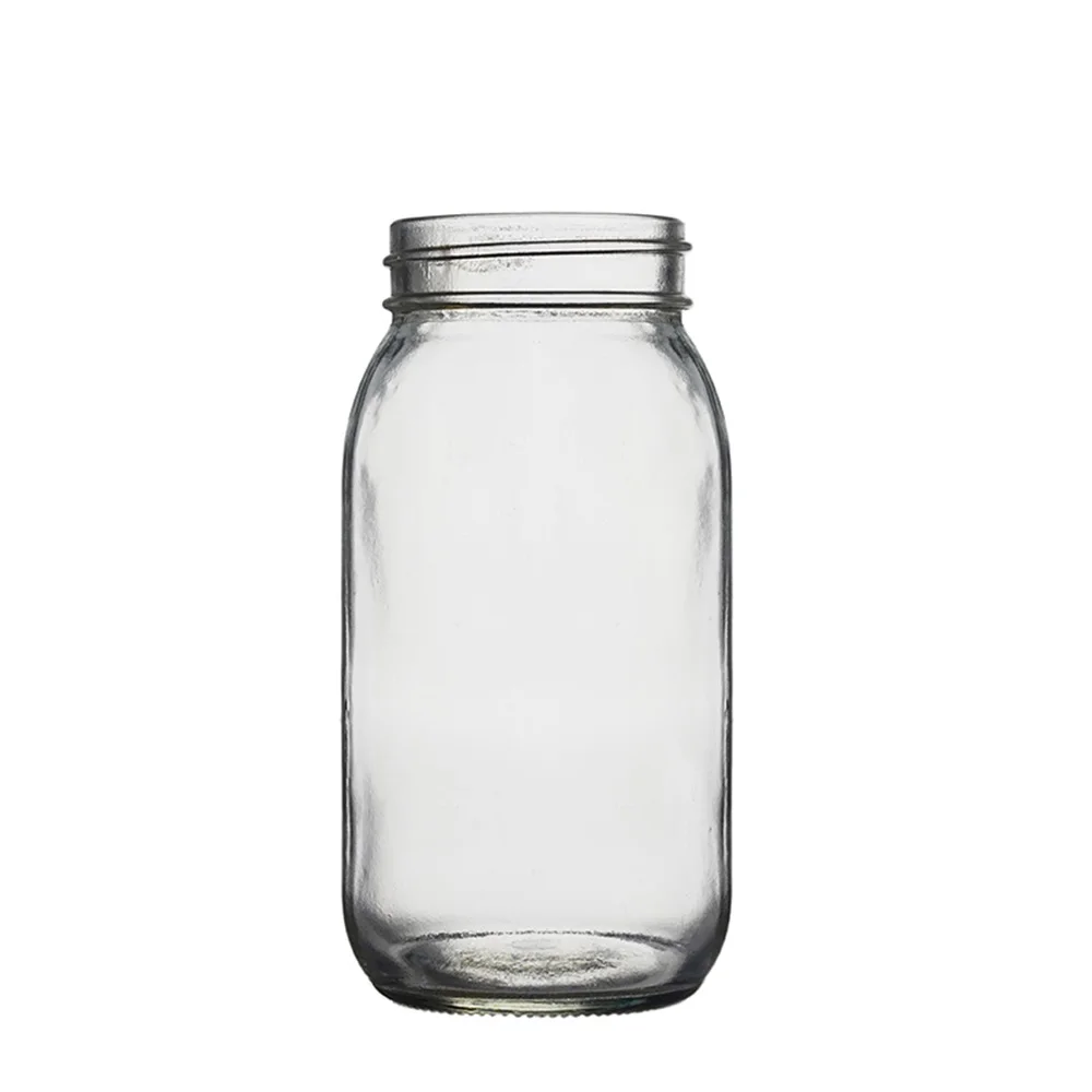 Berlin Packaging Customized Capacity Transparent Candle Jar Wholesale Food Grade 750ml Empty Round Clear Glass Jar For Honey Jam