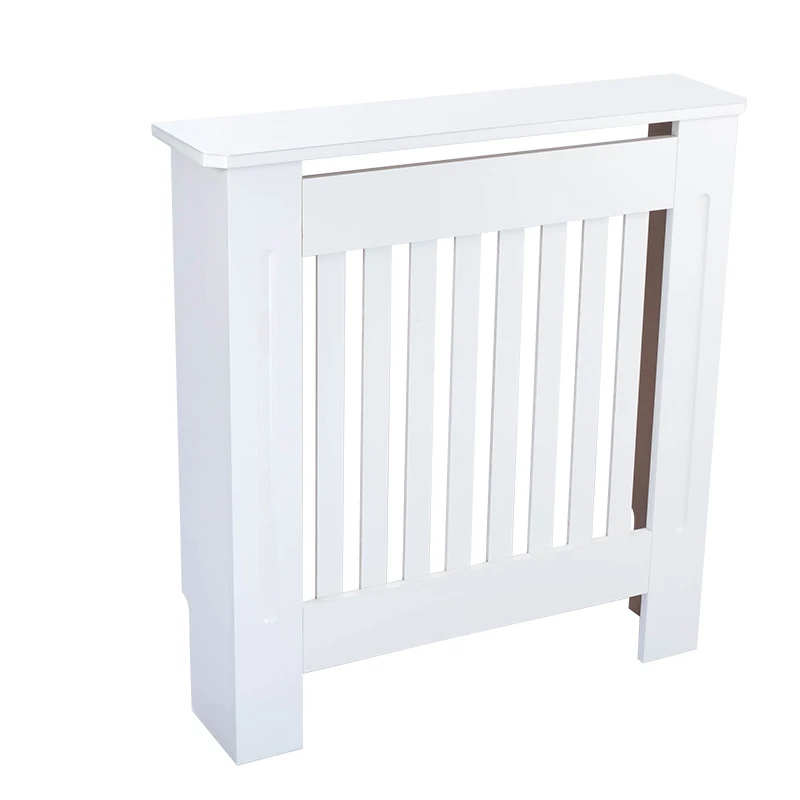 Modern Mdf White Painted Grill Wood radiator cabinet Home furniture Adjustable Wooden Radiator Cover Cabinets