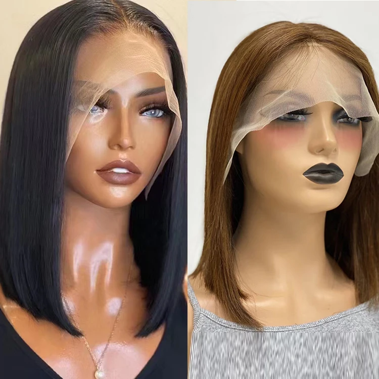 Поставщик Full Hd 13*6 синтетические волосы на кружеве парики из натуральных волос для чернокожих женщин 100 человеческих предварительно вырезанные прозрачные бразильские кружева передние