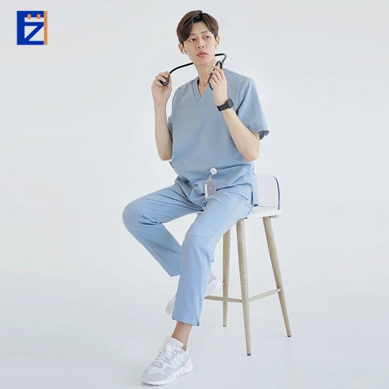 New multicolor nurse dress, hand wash, dentist, mouth salon, pet hospital, doctor uniform, split body suit