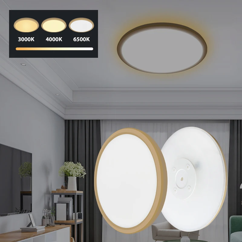 Regular Lighting Ultra Slim Waterproof IP54 for Bedroom Bathroom ABS non Dimmable 18W 24W 32W 40W 3000K-6500K led ceiling light