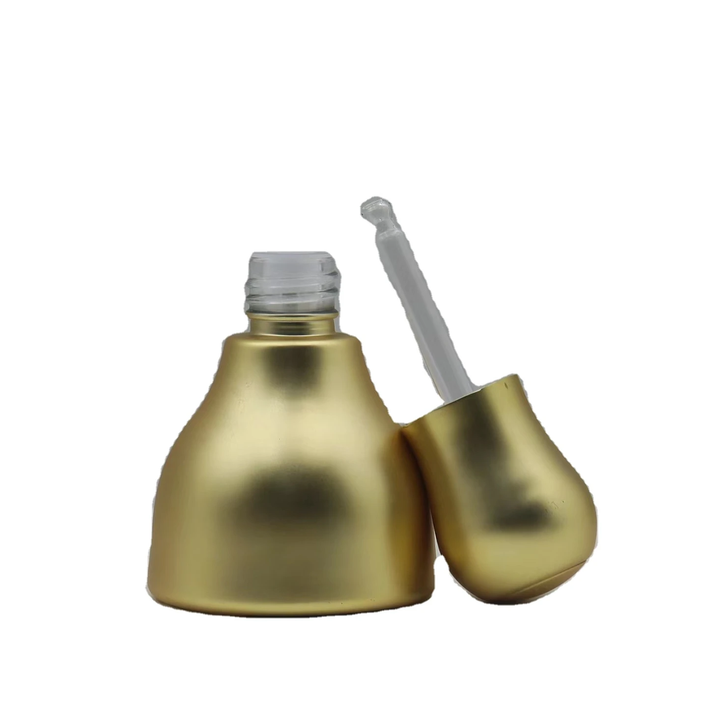 Best selling reasonable price luxury design gold 40 ml glass empty oil serum bottle with pipette
