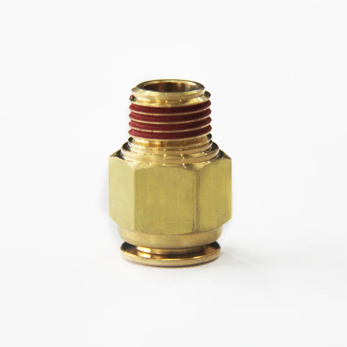 Быстроразъемный соединитель, Латунные Пневматические Фитинги с резьбой в трубку, соединитель пневматической трубки