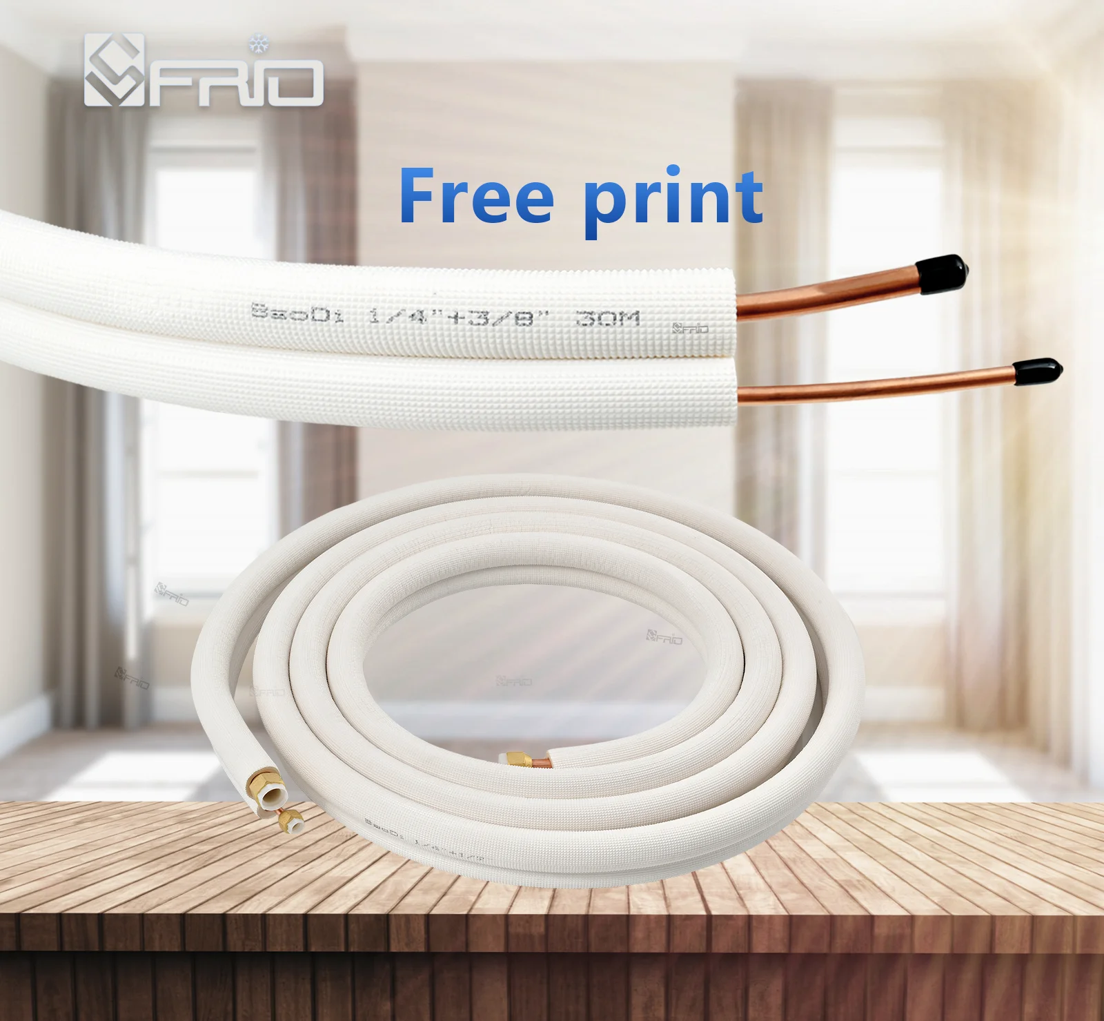 Scottfrio white and black pe K-flex insulated copper tube air conditioner tube copper pipe line set kit