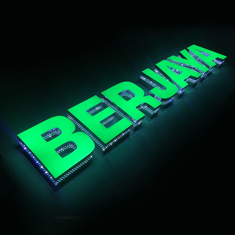 Outdoor and Indoor Usage Luminous Letters Led Epoxy Channel Sign Letter Logo Resin Arabic 3D Led Letters