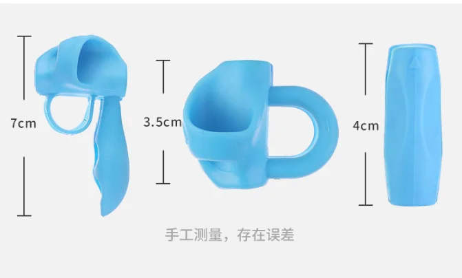 Simple clear soft rubber pen pencil grip used for school kids pencil grip