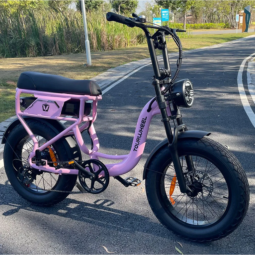 Турвир Женский унисекс толстый велосипед шаг через береговые циклы Ebike Винтаж Fatbike Eu Magazijn 250 Вт 25 км