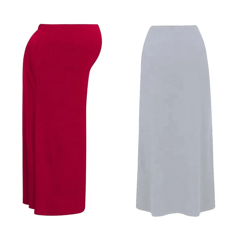  CY446 Big size Maternity Skirt Clothes for Pregnant Women Maxi Dress S to XXXL Soft Rayon Good Stretch