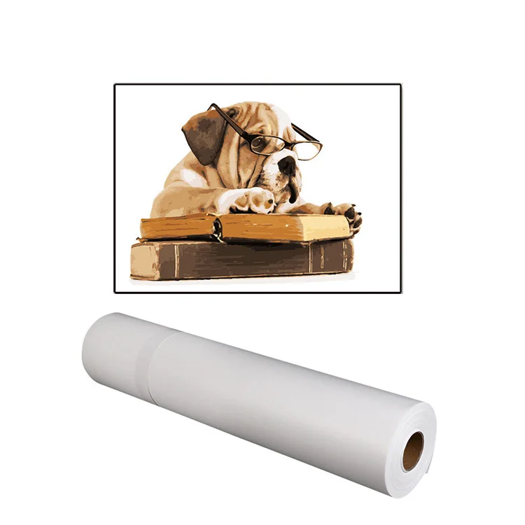 Matte waterproof artist materials painting white canvas poster 200gsm polyester canvas